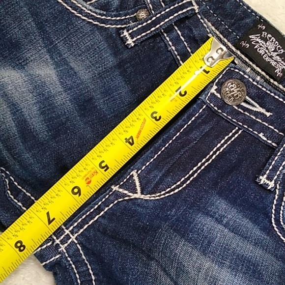 Bedrock for Express Jeans size 0 Boot Distressed - Picture 15 of 16